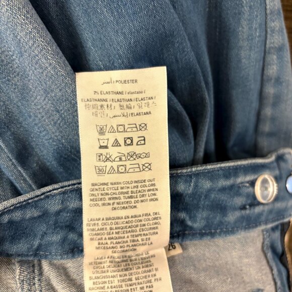 GUESS High Rise Braided Waist Flare Jeans – Vintage 70s Style Sz. 26 - Picture 12 of 12